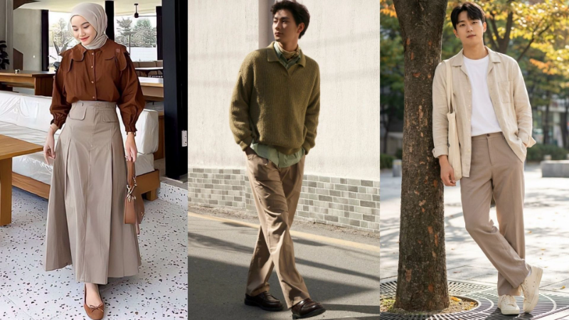 Warna Khaki Cocok dengan Warna Apa